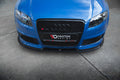 Maxton Design Street+ Spoilerlippe Front Ansatz V.1 passend für Audi RS4 B7 schwarz Hochglanz