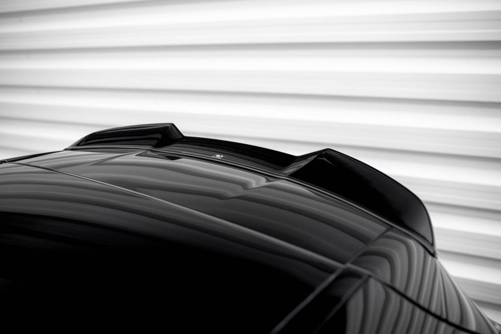 Maxton Design Spoiler CAP 3D passend für Mercedes-Benz A AMG-Line W176 Facelift schwarz Hochglanz