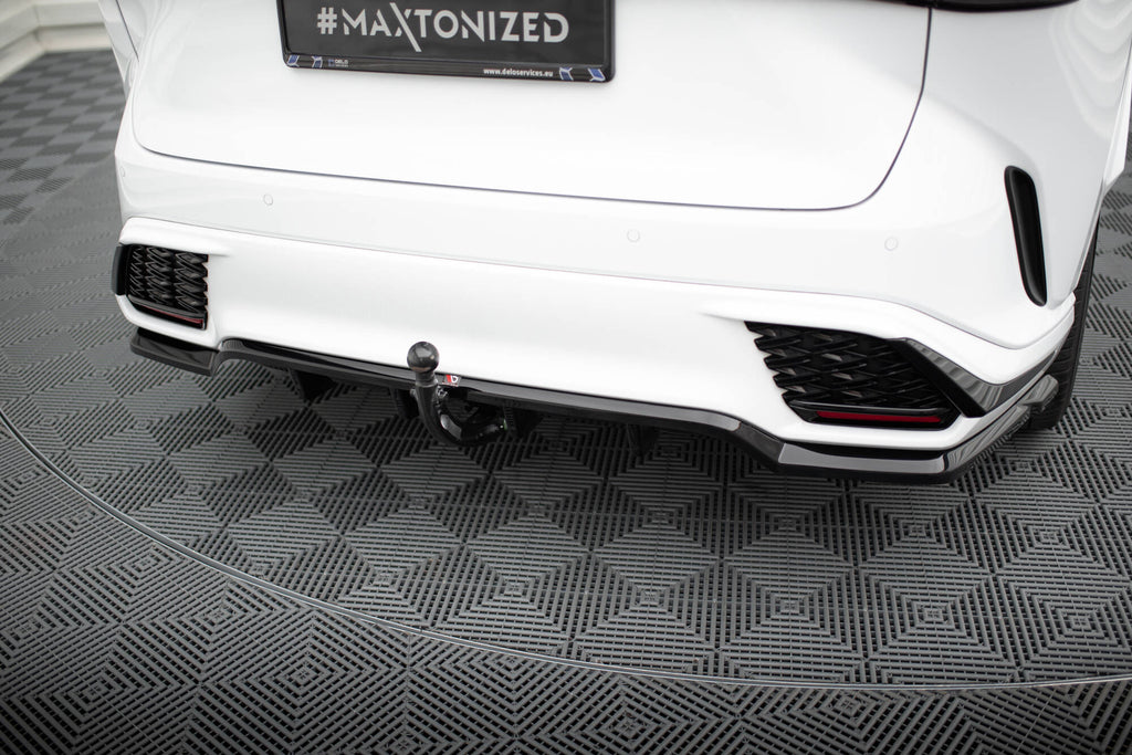 Maxton Design Street+ Mittlerer Diffusor RACE passend für Lexus RX F-Sport Mk5 schwarz Hochglanz