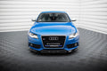 Maxton Design Street+ Spoilerlippe Front Ansatz V.4 passend für Audi S4 / A4 S-Line B8 schwarz Hochglanz