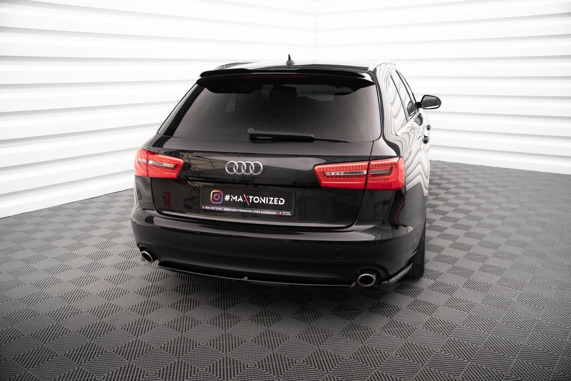 Maxton Design Heckansatz Audi A6 Avant / Limousine C7 schwarz Hochglanz für Audi A6