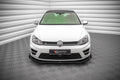 Maxton Design Street Pro Street+ Spoilerlippe Front Ansatz passend für + Flaps passend für V.1 + Flaps VW Golf R Mk7 schwarz Hochglanz