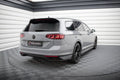 Maxton Design Heck Ansatz Flaps Diffusor passend für VW Passat R-Line B8 Facelift schwarz Hochglanz