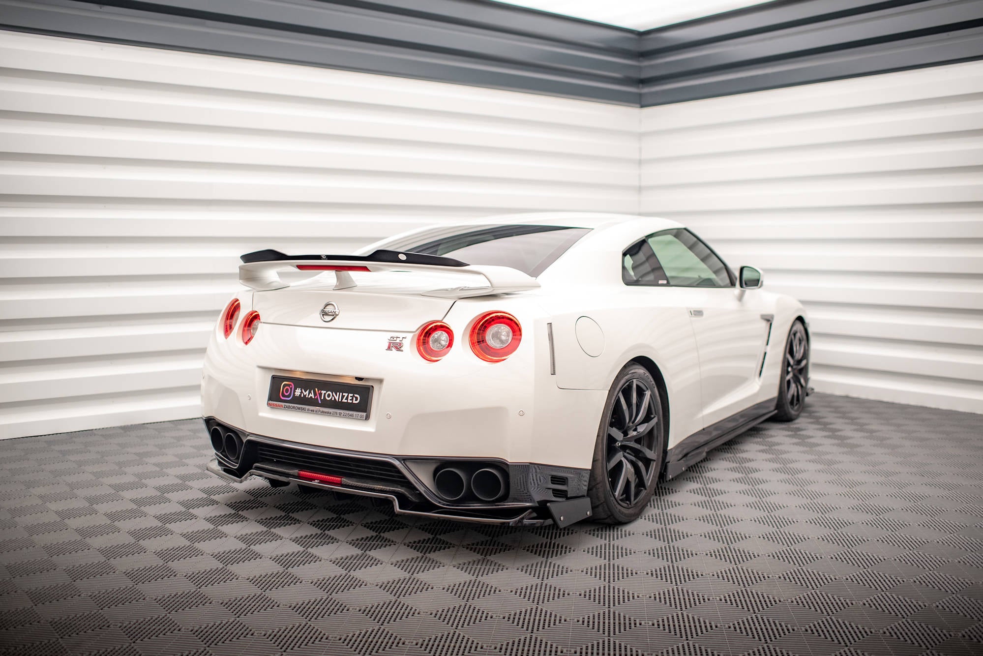 Maxton Design Heckansatz + Flaps Nissan GTR R35 Facelift für Nissan GT-R R35 Facelift