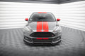 Maxton Design Street+ Spoilerlippe Front Ansatz V.4 passend für Ford Focus ST Mk3 Facelift schwarz Hochglanz