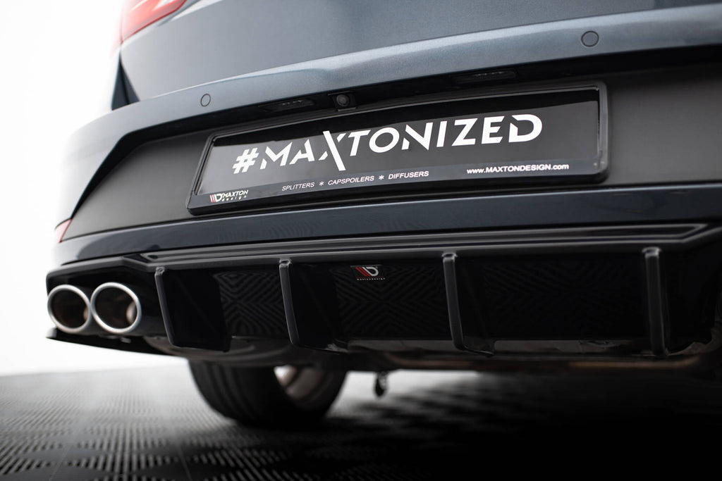 Maxton Design Diffusor Heck Ansatz V.3 passend für Seat Leon Cupra ST Mk3 FL