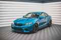 Maxton Design Street+ Spoilerlippe Front Ansatz V.2 passend für BMW M2 F87 schwarz Hochglanz