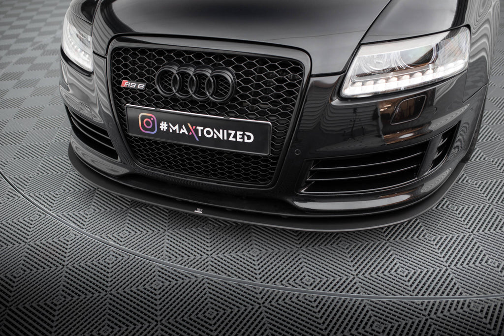 Maxton Design Street Pro Street+ Spoilerlippe Front Ansatz passend für Audi RS6 Avant C6