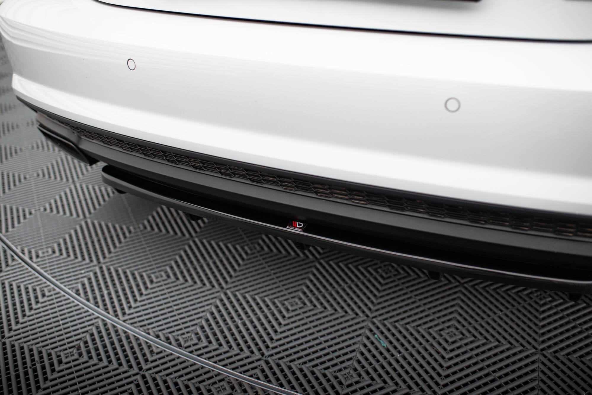 Maxton Design Heckansatz im DTM LOOK Audi A7 S-Line C7 Facelift schwarz Hochglanz für Audi A7