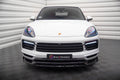 Maxton Design Street+ Spoilerlippe Front Ansatz passend für Porsche Cayenne Coupe / SUV Mk3 schwarz Hochglanz