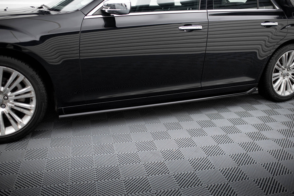 Maxton Design Street+ Seitenschweller Leisten passend für Chrysler 300 Mk2 schwarz Hochglanz