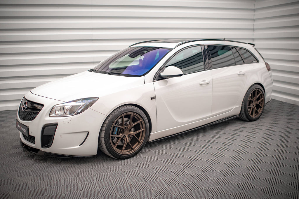 Maxton Design Street+ Seitenschweller Leisten passend für Opel Insignia Mk. 1 OPC schwarz Hochglanz