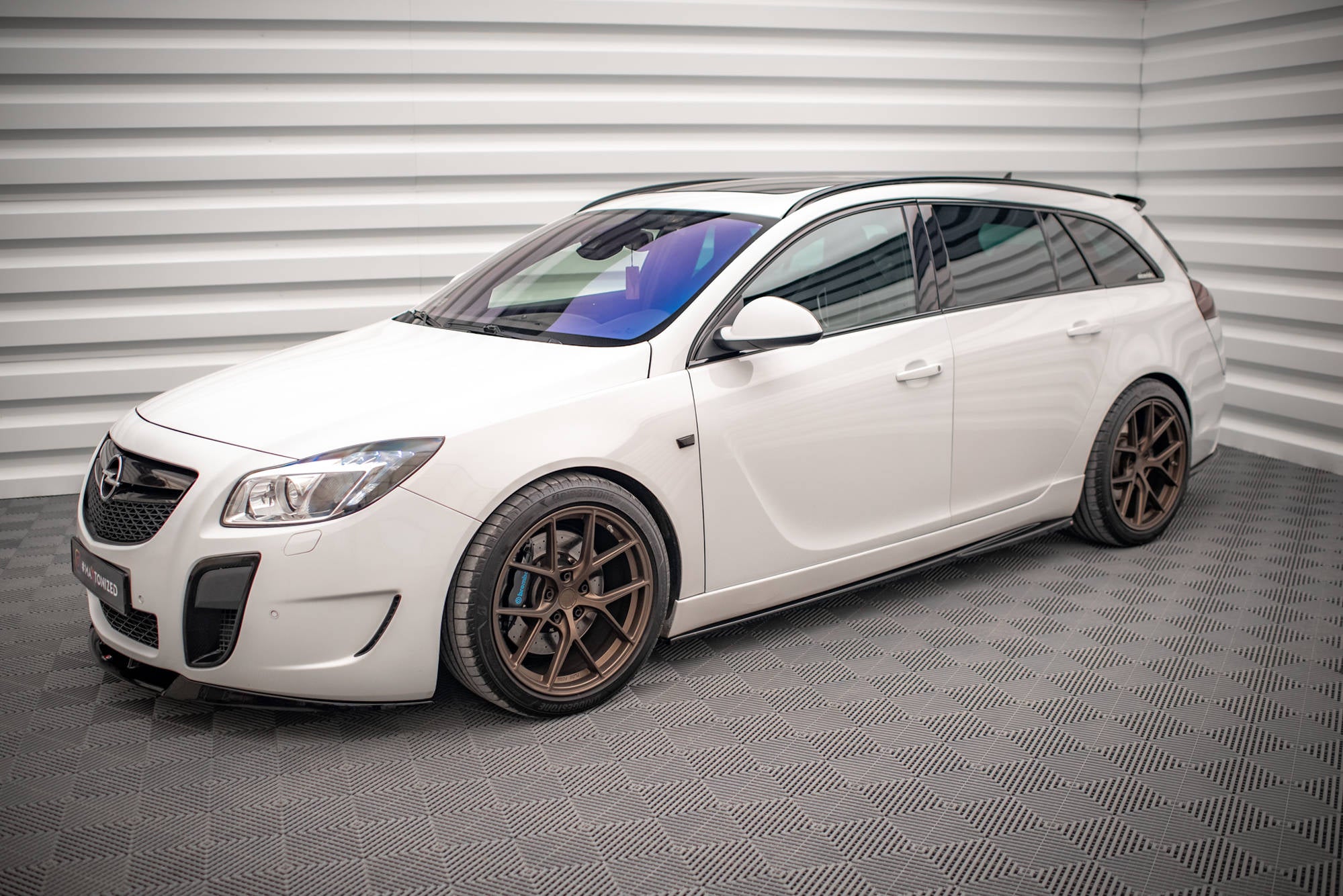 Maxton Design Street+ Seitenschweller Leisten passend für Opel Insignia Mk. 1 OPC schwarz Hochglanz
