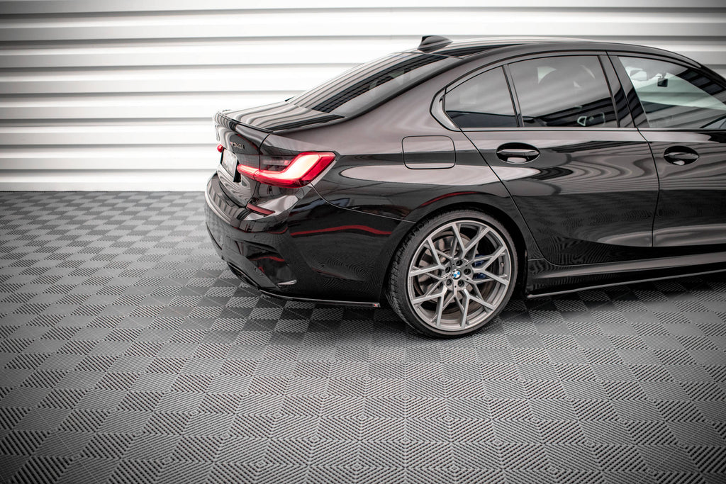 Maxton Design Heck Ansatz Flaps Diffusor V.4 passend für BMW M340i G20 / G21 schwarz Hochglanz