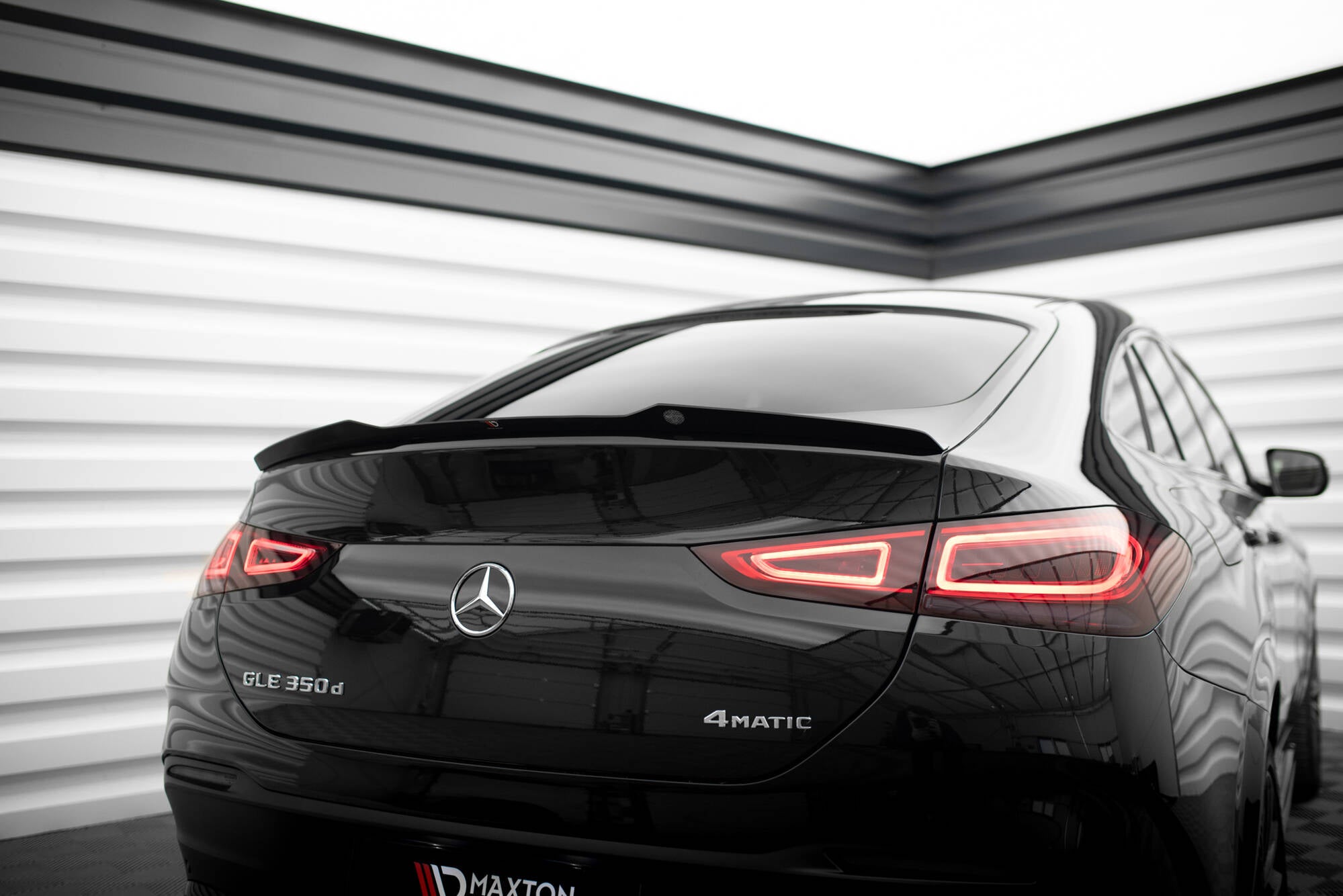 Maxton Design Spoiler CAP passend für Mercedes-Benz GLE Coupe AMG-Line C167 / C167 Facelift schwarz Hochglanz