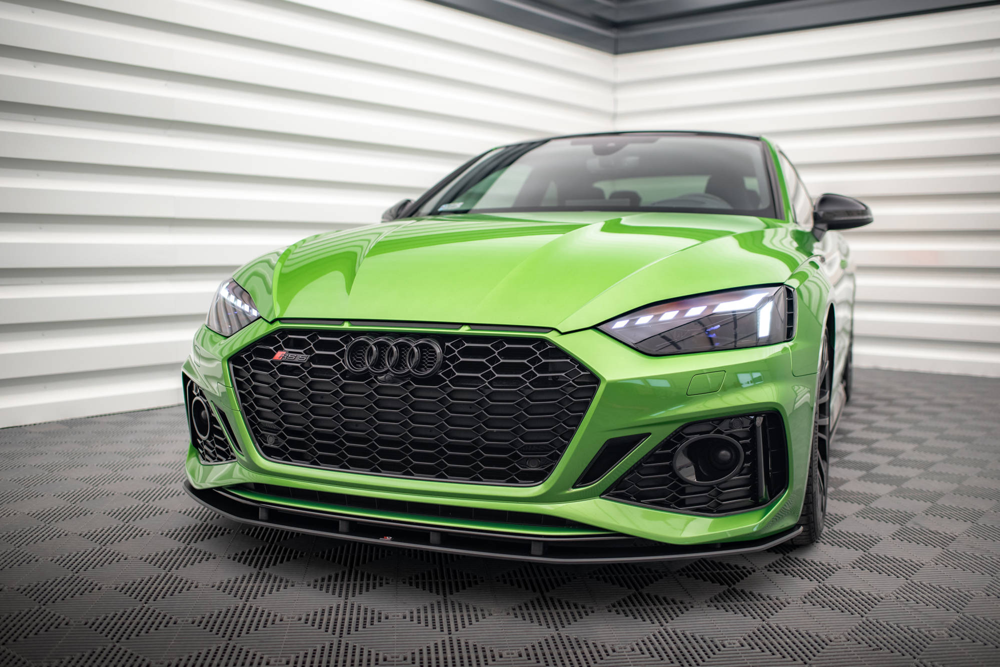 Maxton Design Street Pro Street+ Spoilerlippe Front Ansatz passend für Audi RS5 F5 Facelift