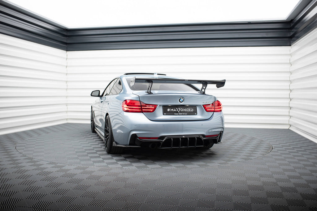 Maxton Design Carbon Spoiler With Internal Brackets Uprights BMW 4er F32 / 4 F32 M-Paket Coupe für BMW 4er Coupe