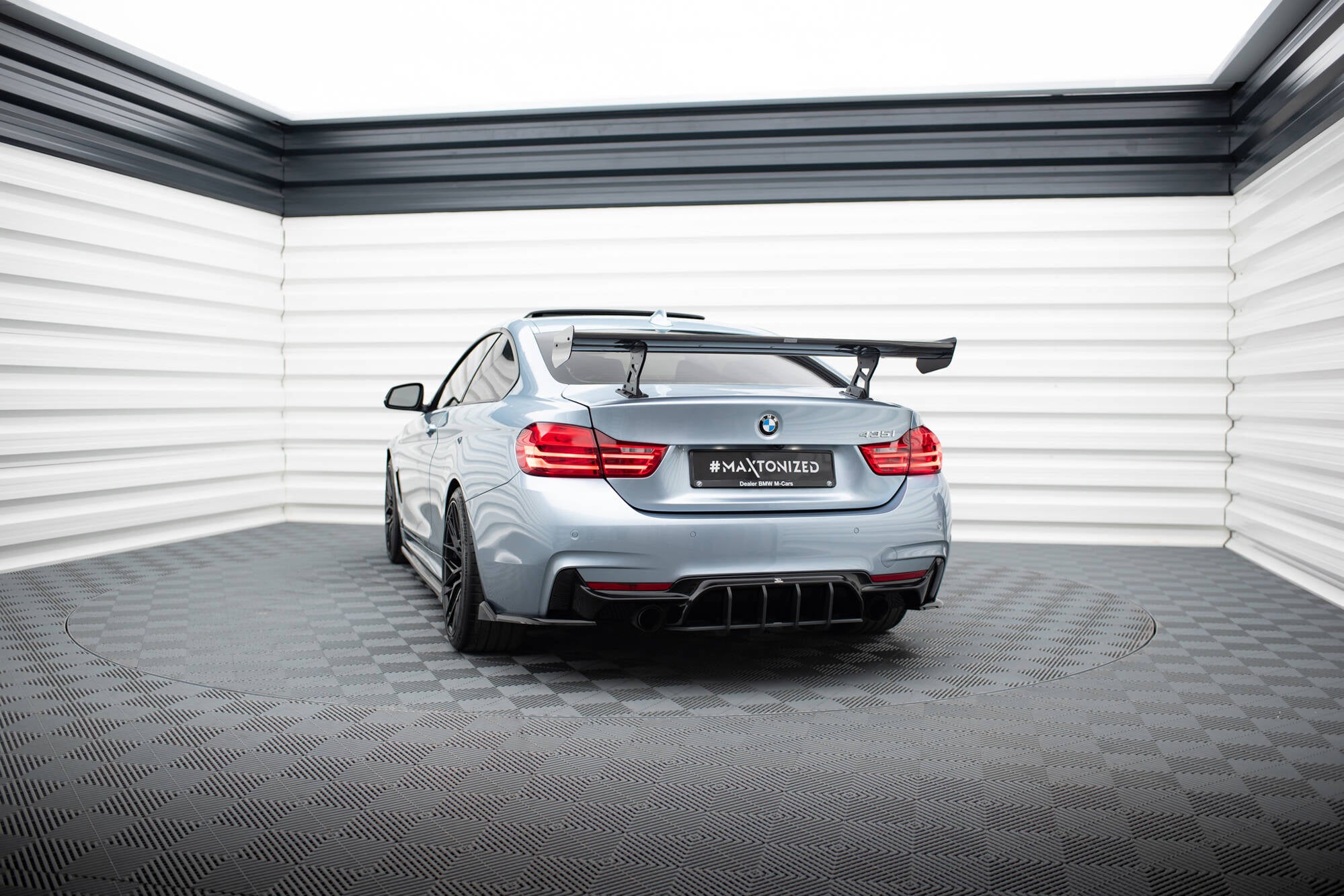 Maxton Design Carbon Spoiler With Internal Brackets Uprights BMW 4er F32 / 4 F32 M-Paket Coupe für BMW 4er Coupe