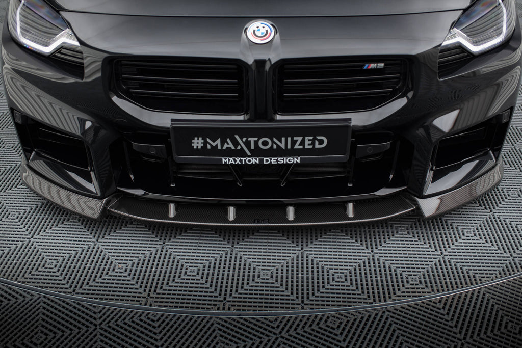 Maxton Design Prepreg Carbon Fiber Street+ Spoilerlippe Front Ansatz V.2 passend für BMW M2 G87