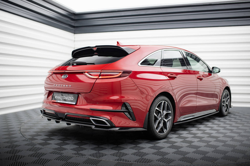 Maxton Design Street+ Mittlerer Diffusor RACE passend für Kia ProCeed GT-Line Mk1 schwarz Hochglanz