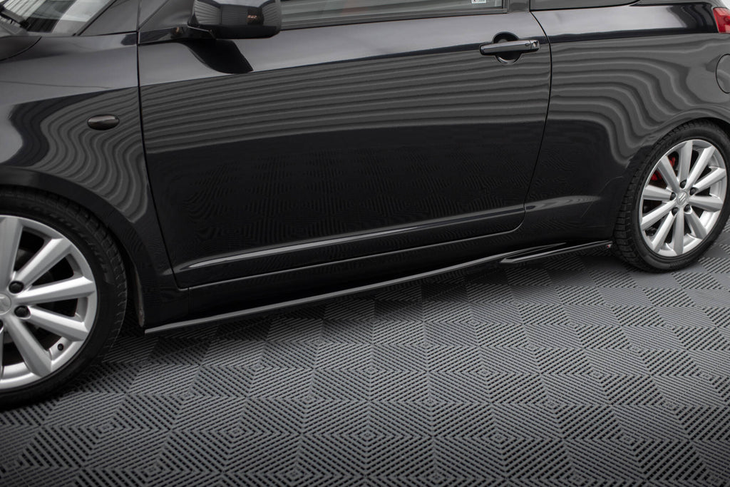 Maxton Design Street+ Seitenschweller Leisten passend für Suzuki Swift Sport Mk4 schwarz Hochglanz