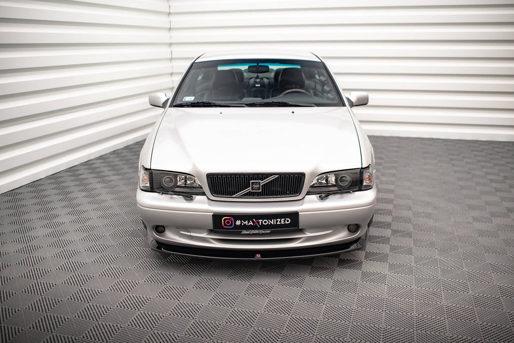 Maxton Design Street+ Spoilerlippe Front Ansatz V.1 passend für Volvo C70 Mk1 schwarz Hochglanz