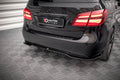 Maxton Design Street+ Mittlerer Diffusor RACE passend für Mercedes-Benz B W246 Facelift schwarz Hochglanz