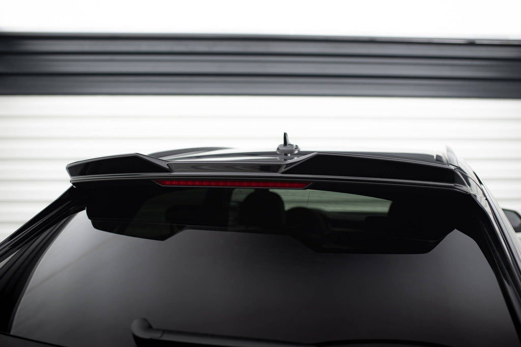Maxton Design Höher Spoiler CAP 3D passend für Audi Q8 / SQ8 / Q8 S-Line Mk1 schwarz Hochglanz