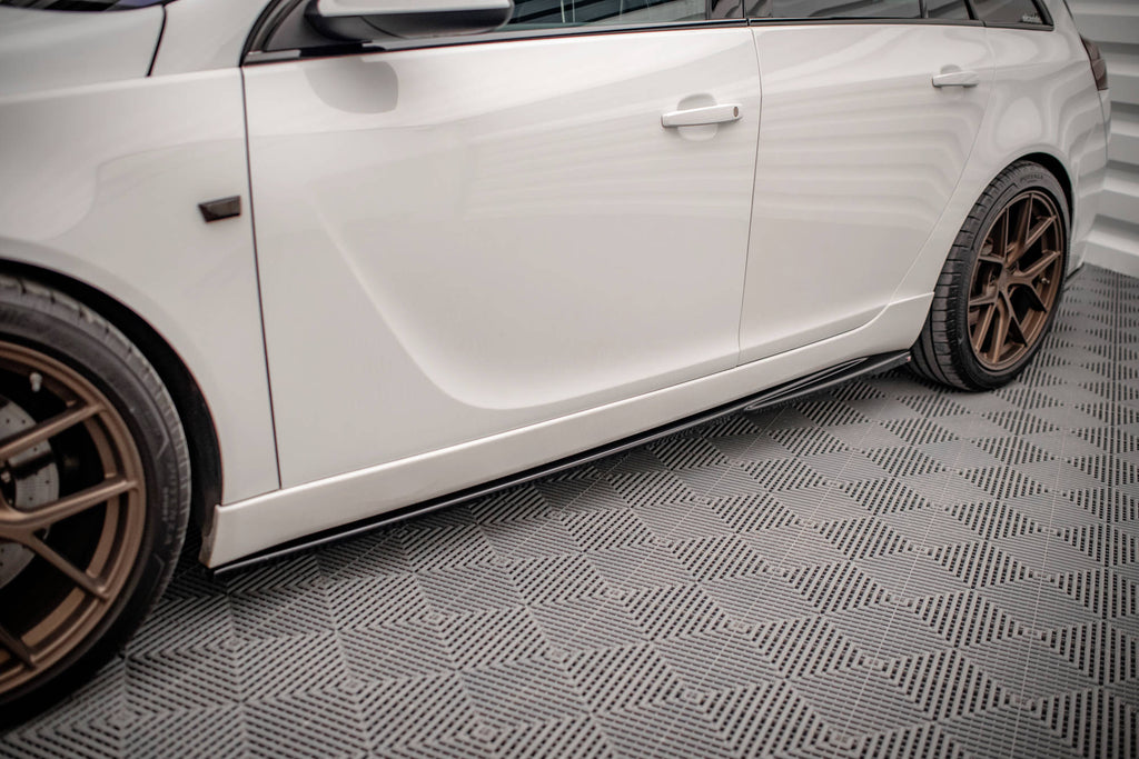 Maxton Design Street+ Seitenschweller Leisten passend für Opel Insignia Mk. 1 OPC schwarz Hochglanz