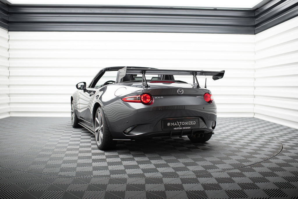 Maxton Design Carbon Spoiler With Upper Swan Mounting Mazda MX-5 ND (Mk4) für Mazda MX-5 Mk4 (ND)