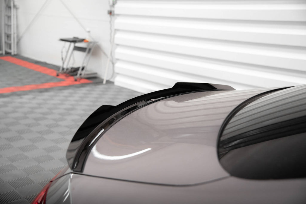 Maxton Design Spoiler CAP V.1 passend für Mercedes-Benz CLA Coupe C118 schwarz Hochglanz