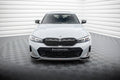 Maxton Design Street+ Spoilerlippe Front Ansatz V.2 passend für BMW 3er M340i / M-Paket G20 / G21 Facelift schwarz Hochglanz