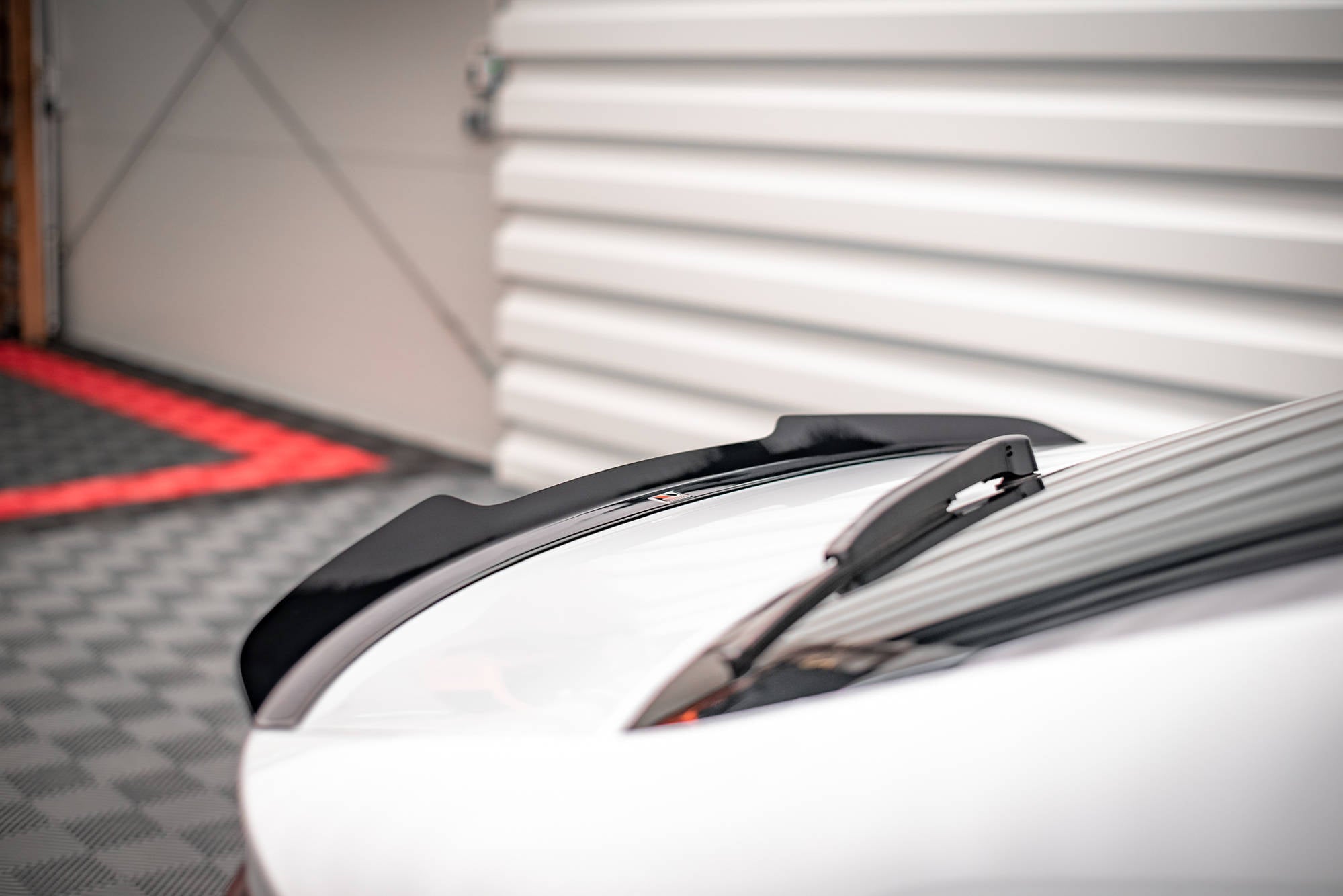 Maxton Design Spoiler CAP passend für Skoda Octavia Liftback Mk4 schwarz Hochglanz