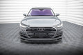 Maxton Design Street+ Spoilerlippe Front Ansatz passend für Audi A8 D5 schwarz Hochglanz