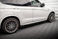 Maxton Design Street+ Seitenschweller Leisten passend für BMW X3 M-Paket F25 schwarz Hochglanz