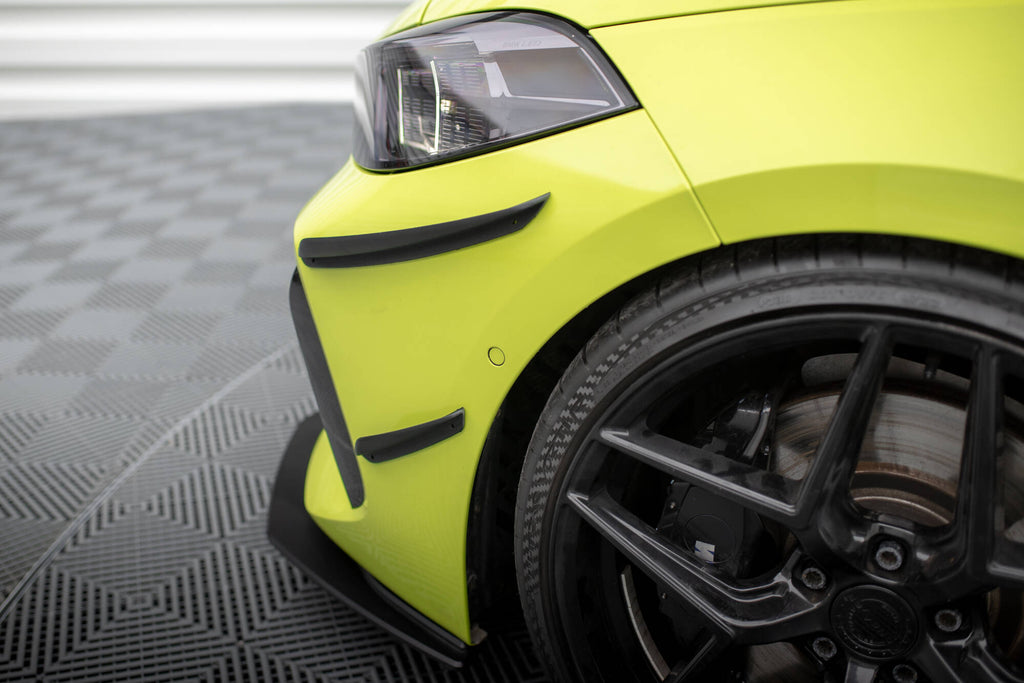 Maxton Design Stoßstangen Flaps Wings vorne Canards passend für BMW 1er M-Paket / M135i / 128ti F40