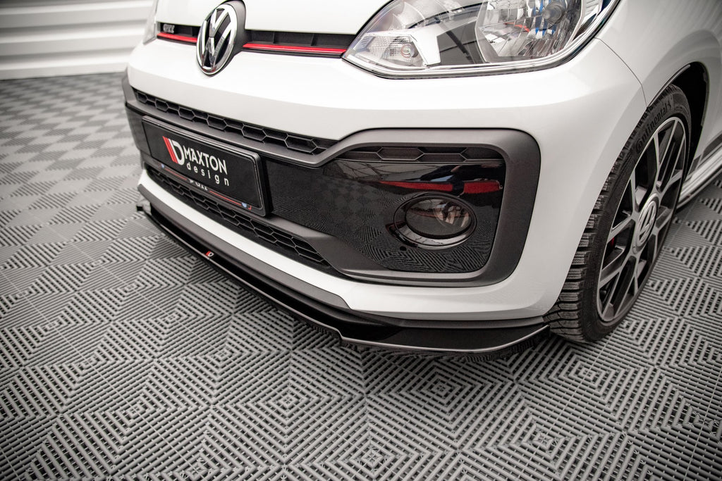 Maxton Design Street+ Spoilerlippe Front Ansatz passend für VW Up GTI schwarz Hochglanz