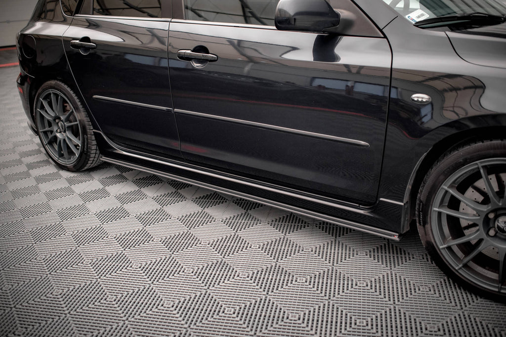 Maxton Design Street Pro Street+ Seitenschweller Leisten passend für Mazda 3 MPS Mk1