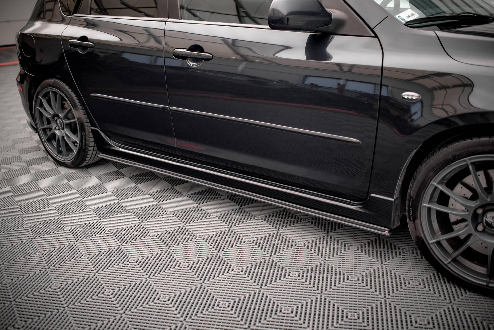 Maxton Design Street Pro Street+ Seitenschweller Leisten passend für Mazda 3 MPS Mk1