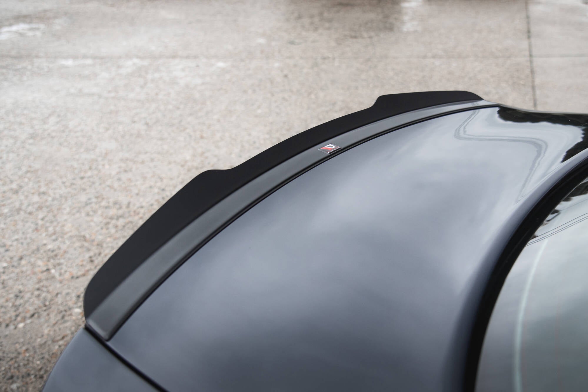 Maxton Design Spoiler CAP passend für Audi RS4 Limousine B7 schwarz Hochglanz