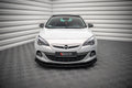 Maxton Design Street Pro Street+ Spoilerlippe Front Ansatz passend für + Flaps passend für V.1 + Flaps Opel Astra GTC OPC-Line J schwarz Hochglanz
