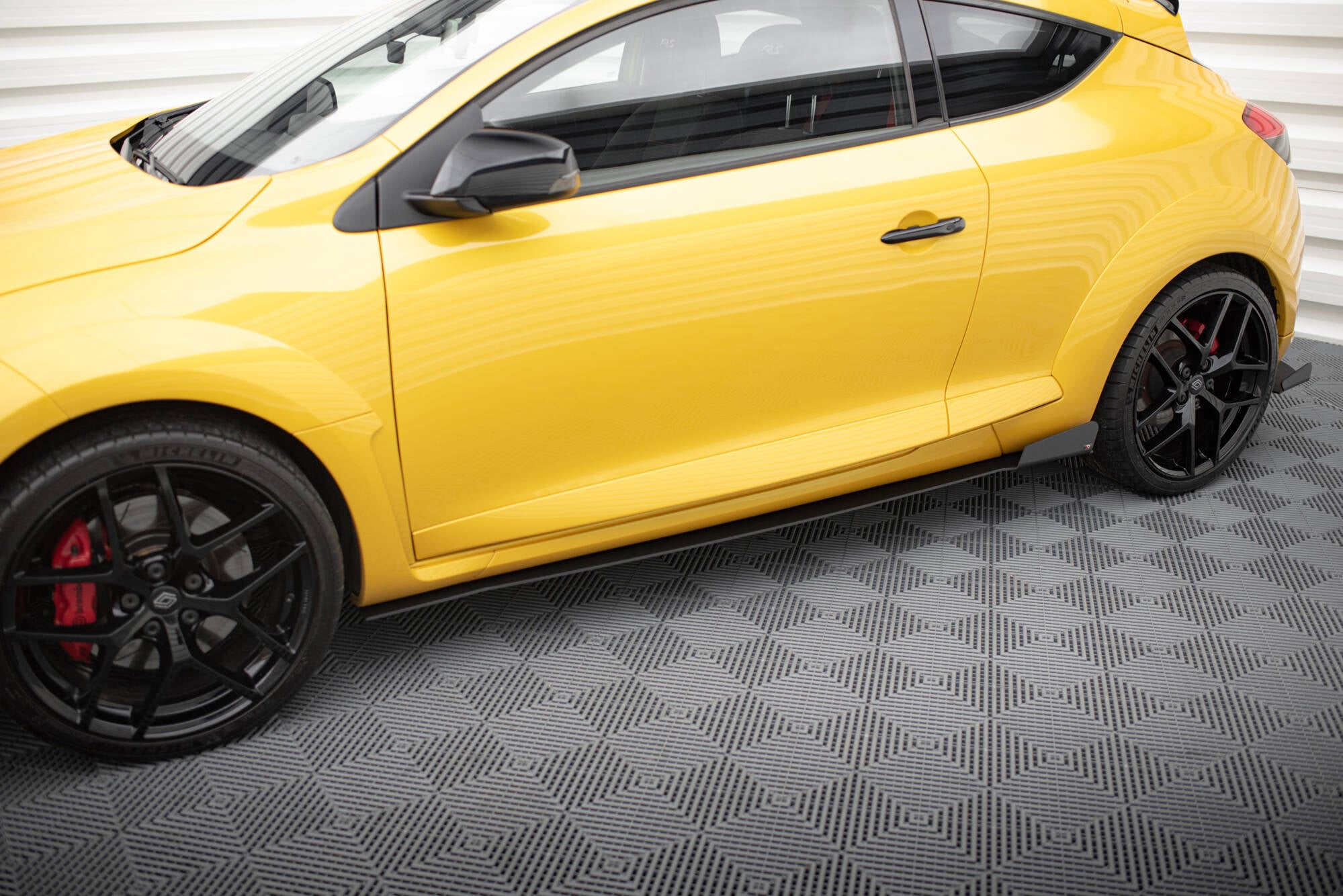 Maxton Design Racing Seitenschweller Ansatz RENAULT MEGANE MK3 RS für Renault Megane RS Mk3