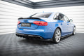 Maxton Design Heck Ansatz Flaps Diffusor V.2 passend für Audi S4 / A4 S-Line Limousine B8 schwarz Hochglanz