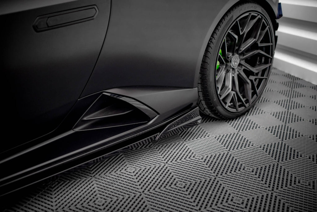 Maxton Design Street+ Seitenschweller Leisten passend für Lamborghini Huracan EVO schwarz Hochglanz