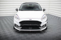 Maxton Design Street+ Spoilerlippe Front Ansatz V.4 + Flaps passend für Ford Fiesta ST / ST-Line