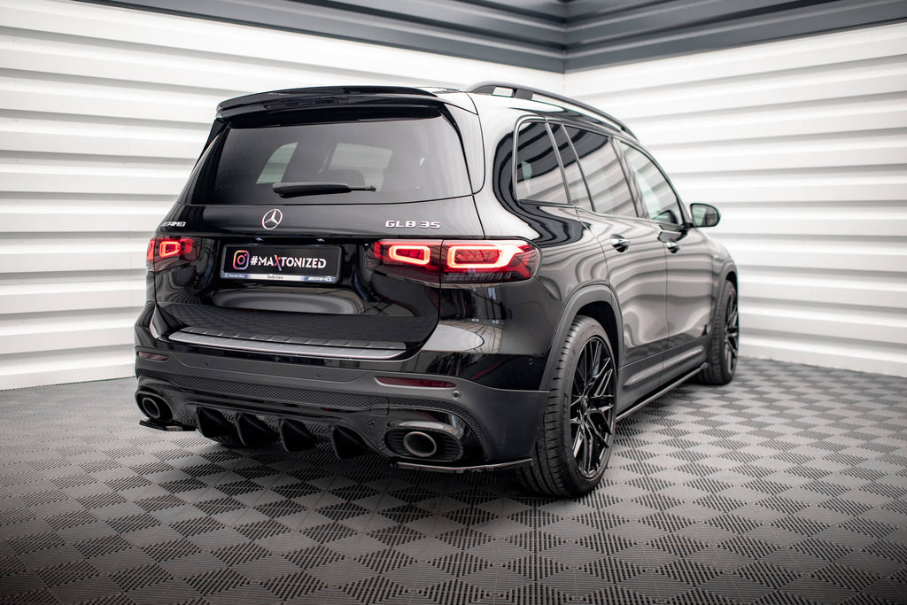 Maxton Design Heck Ansatz Flaps Diffusor passend für Mercedes-AMG GLB 35 / AMG-Line X247 schwarz Hochglanz