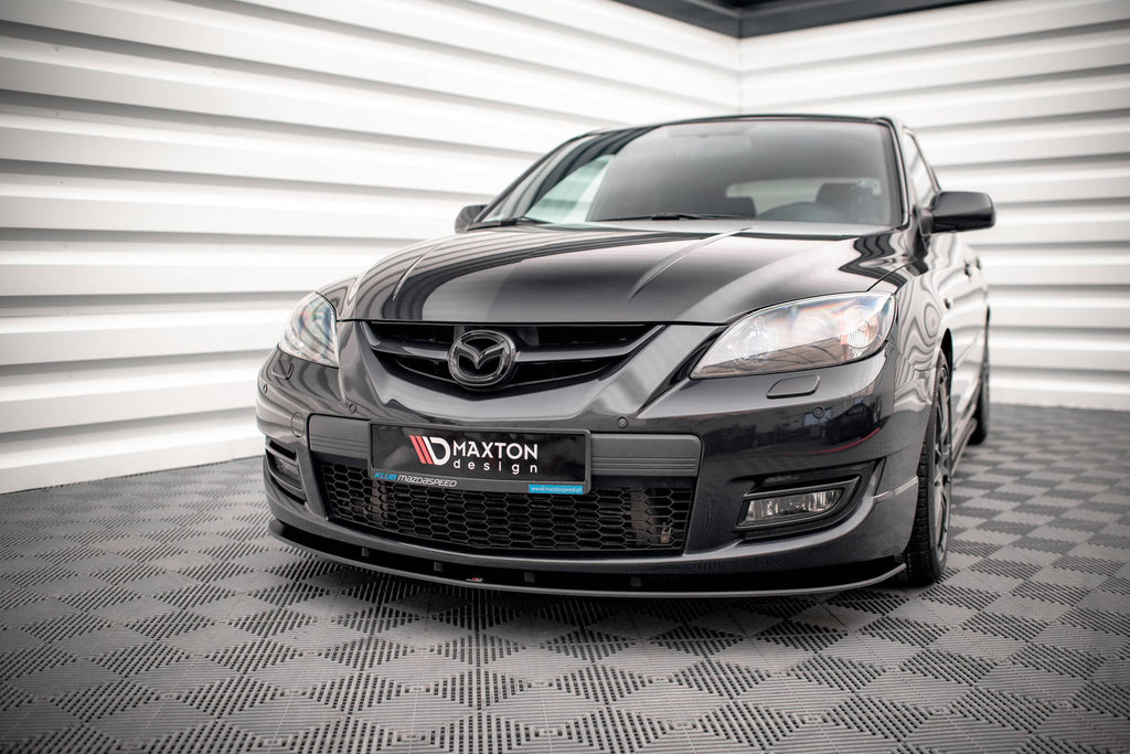 Maxton Design Street Pro Street+ Spoilerlippe Front Ansatz passend für Mazda 3 MPS Mk1