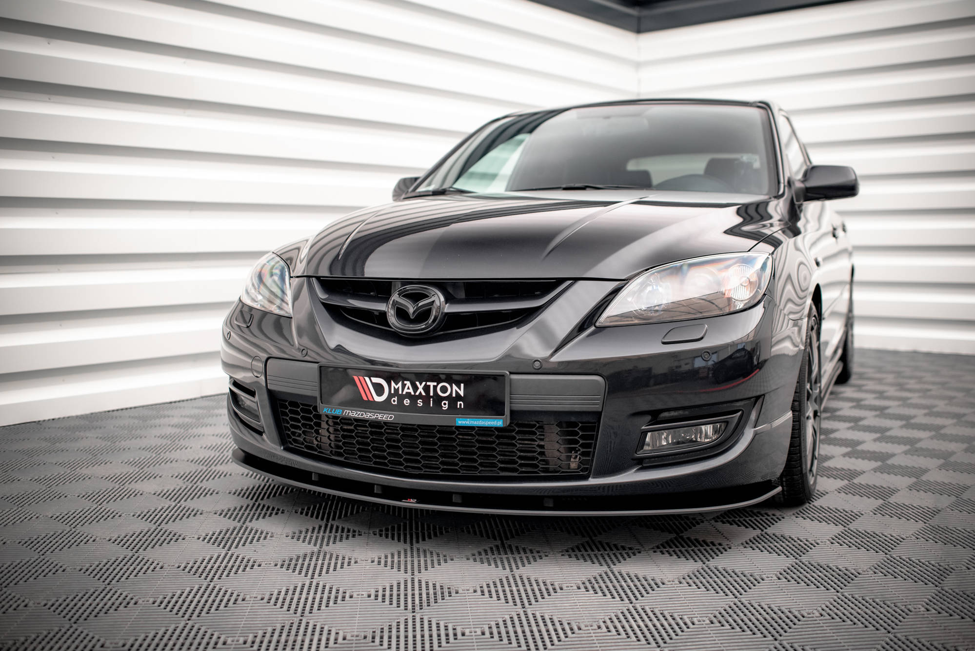Maxton Design Street Pro Street+ Spoilerlippe Front Ansatz passend für Mazda 3 MPS Mk1