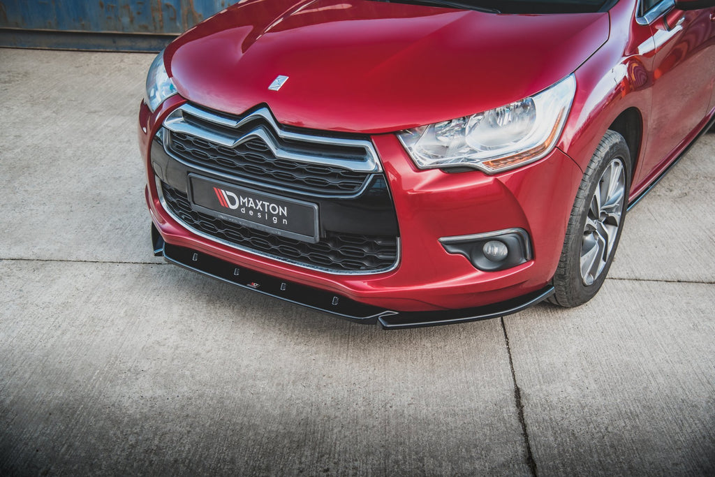 Maxton Design Street+ Spoilerlippe Front Ansatz passend für Citroen DS4 schwarz Hochglanz