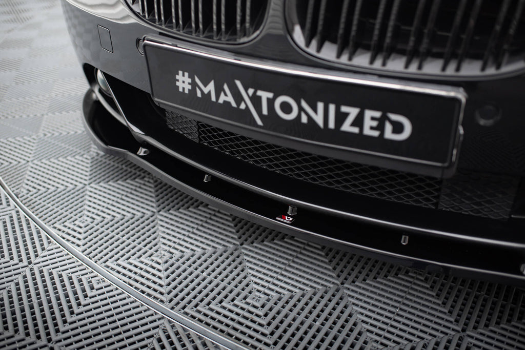 Maxton Design Street+ Spoilerlippe Front Ansatz V.1 passend für BMW 6er Coupe E63 / Cabrio E64 schwarz Hochglanz